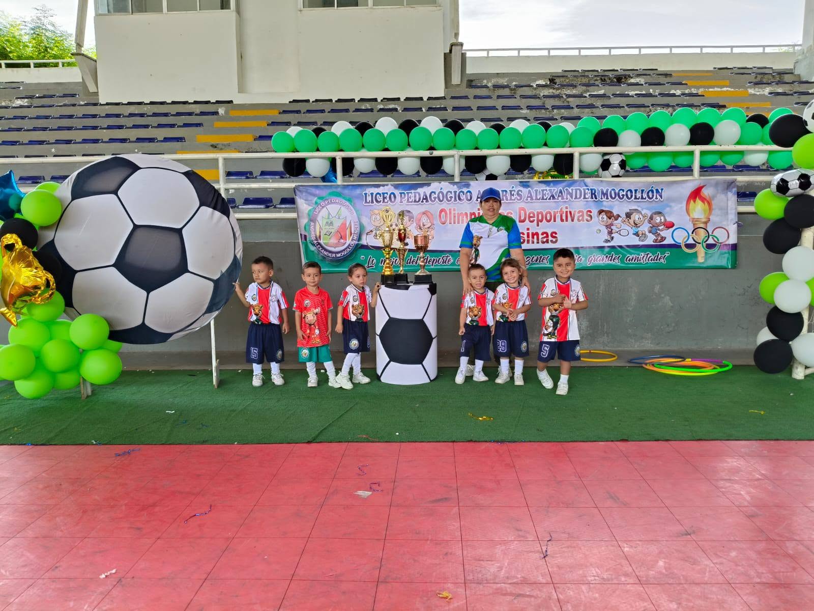 Children participating in an organization sports program